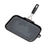 Grill rectangulaire manche pliable amovible Le Creuset